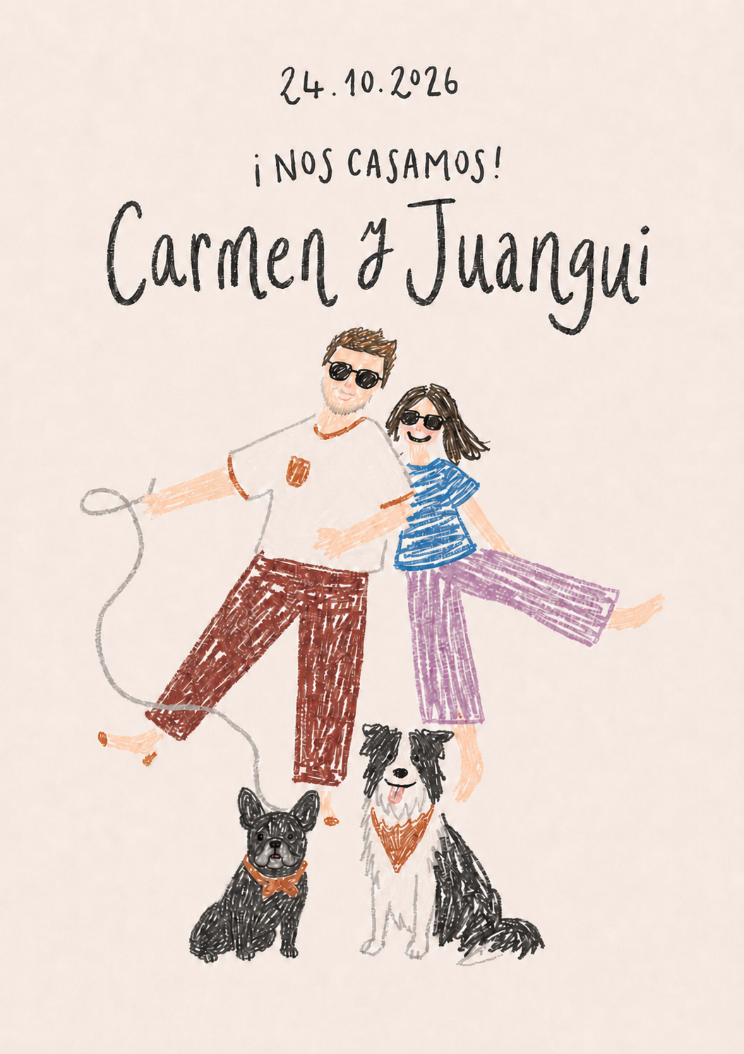 Portada de la boda de Carmen y Juangui